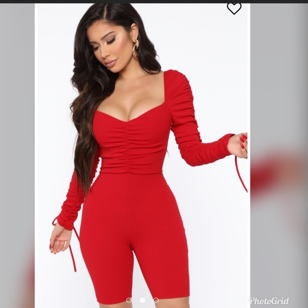 Red romper